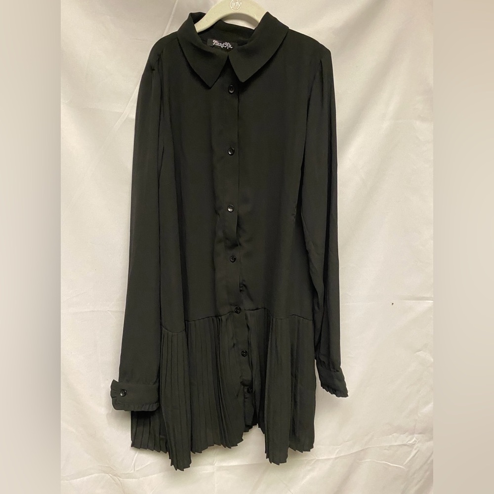 Nik & Nik black shirt dress, size 14